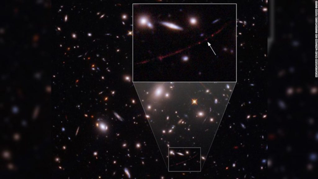 Earndel-ster: de Hubble-ruimtetelescoop ziet de verste ster ooit, 28 miljard lichtjaar verwijderd
