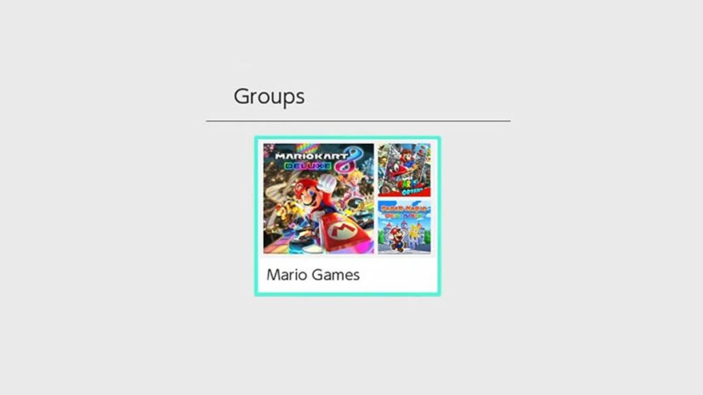 Met Nintendo Switch kun je je games nu in mappen ordenen