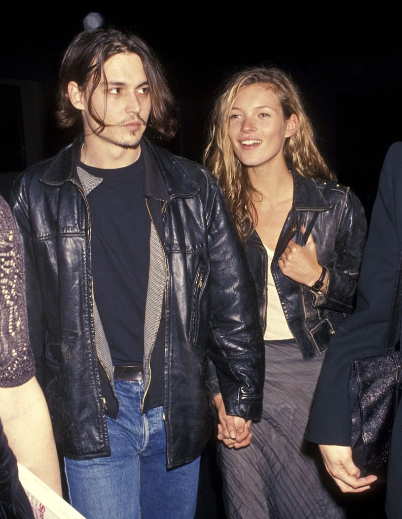Johnny Depp en Kate Moss in 1994.