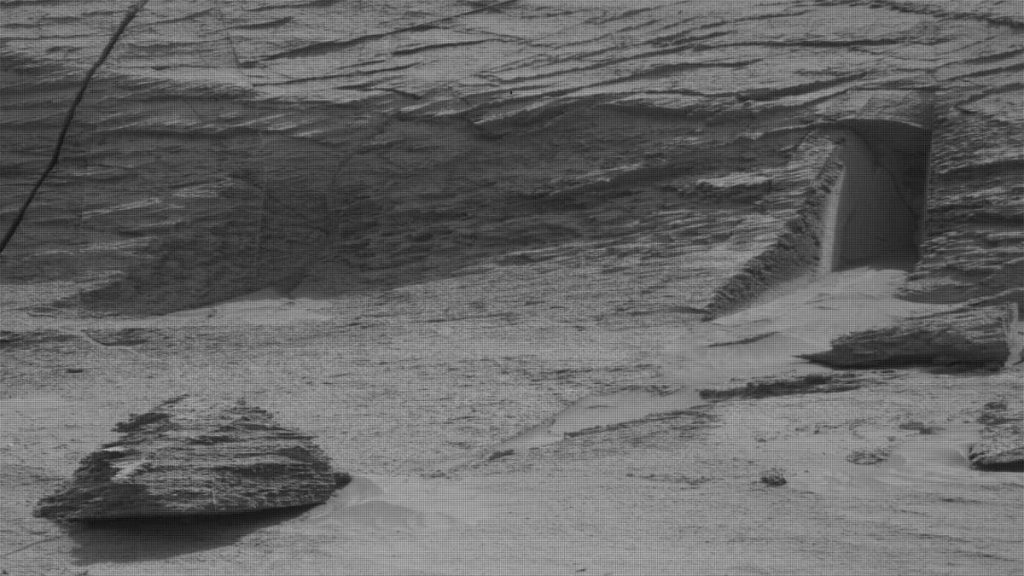 NASA's Curiosity Rover heeft een 'ingang' op Mars gespot