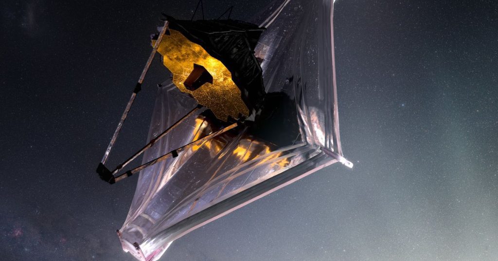 NASA's krachtige nieuwe ruimtetelescoop wordt geraakt door een groter dan verwachte microscopische meteoor
