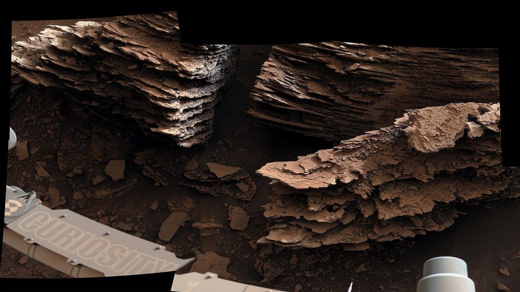 NASA's Curiosity Rover legt verbluffende uitzichten op Mars vast - ontgrendel mysteries van het oude verleden