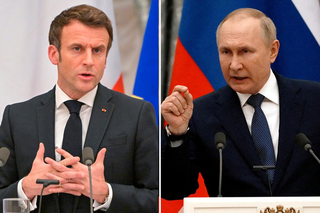 Een gelekte oproep onthult een vuurgevecht tussen Poetin en Macron
