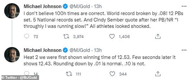 Michael Johnson twijfelde aan de authenticiteit van het wereldrecord van de Nigeriaanse atleet Toby Amosan