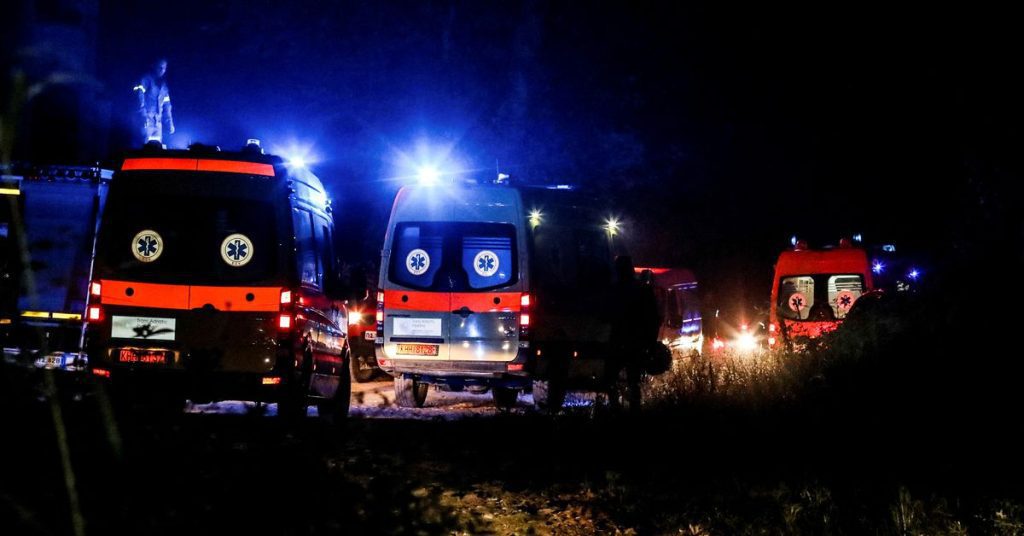 Een vrachtvliegtuig stort neer in de buurt van de stad Kavala in Noord-Griekenland