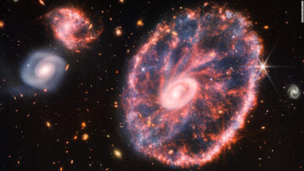 Webb-telescoopafbeelding die de Cartwell Wheel Galaxy onthult