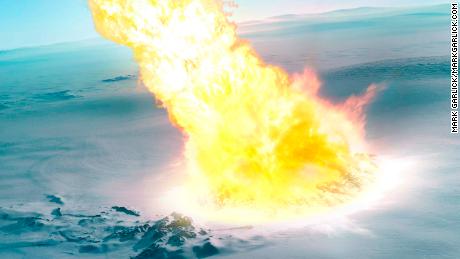 Een meteoriet explodeerde 430.000 jaar geleden in de lucht boven Antarctica