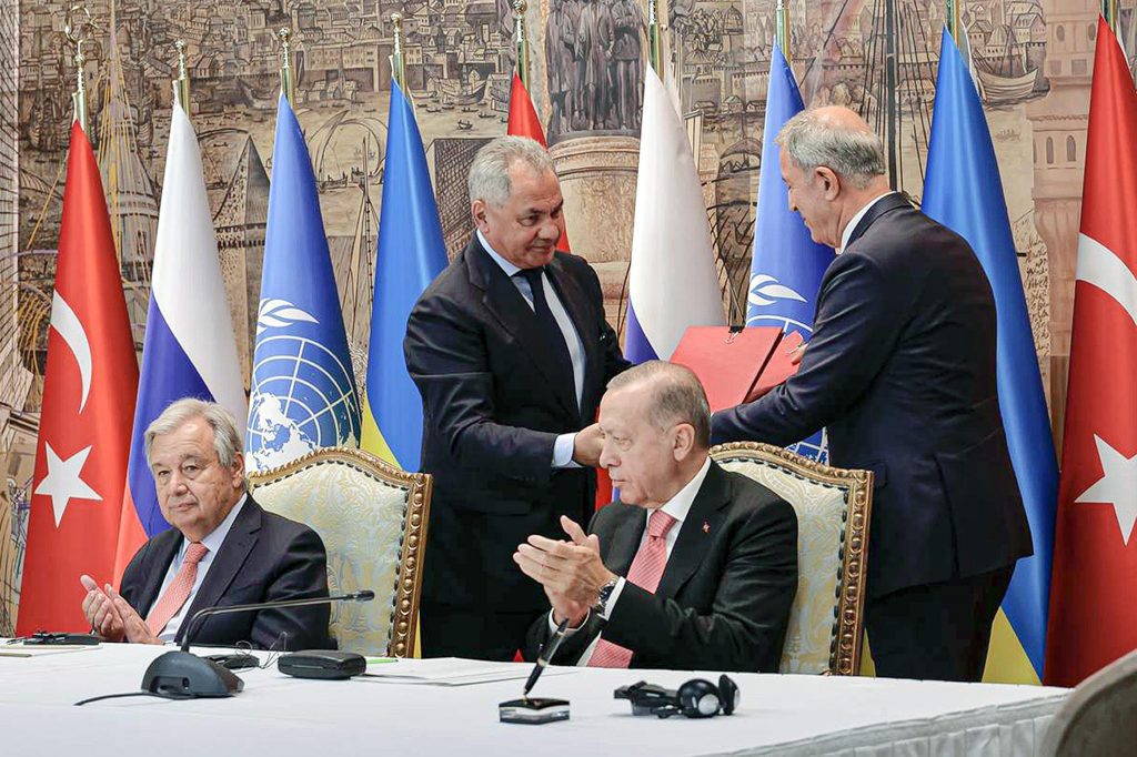 De Oekraïense president Zelensky organiseert gesprekken met de secretaris-generaal van de VN, leider van Turkije