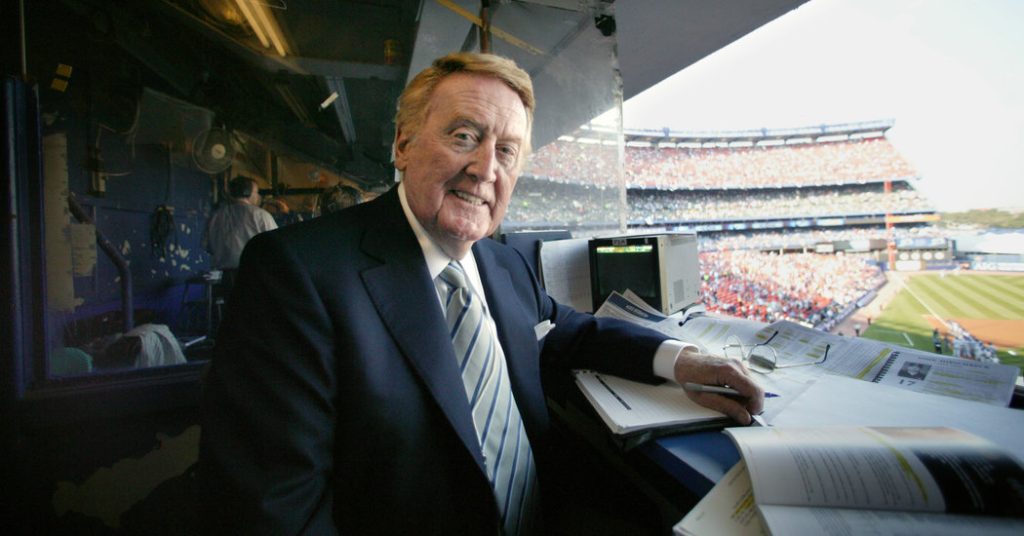 Finn Scully, stem van de Dodgers voor 67 jaar, sterft op 94