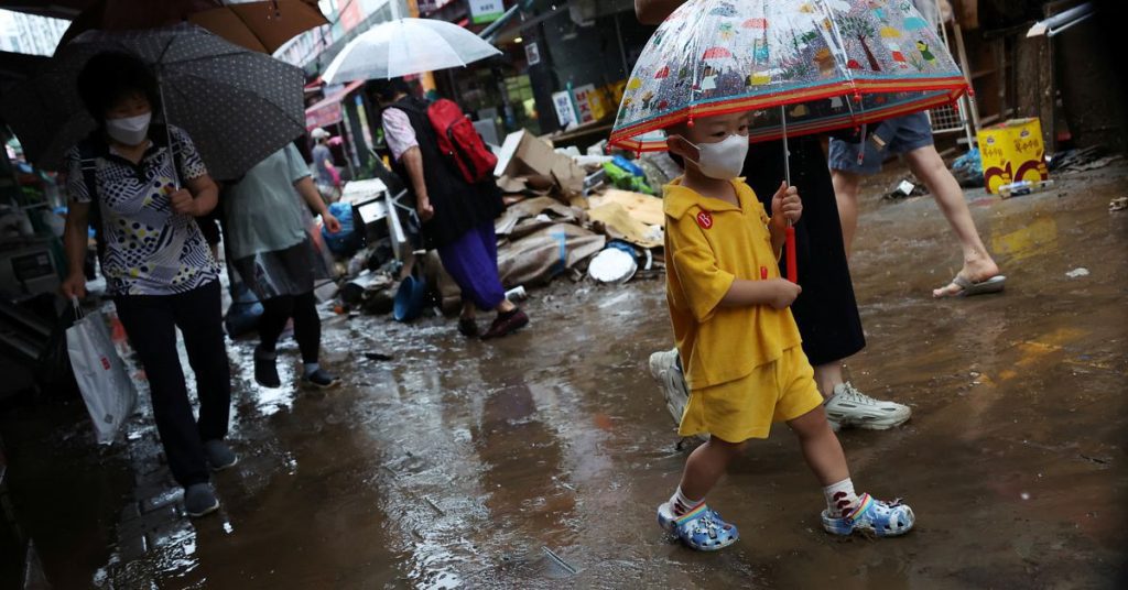 Recordregen: minstens 8 doden in hoofdstad Zuid-Korea