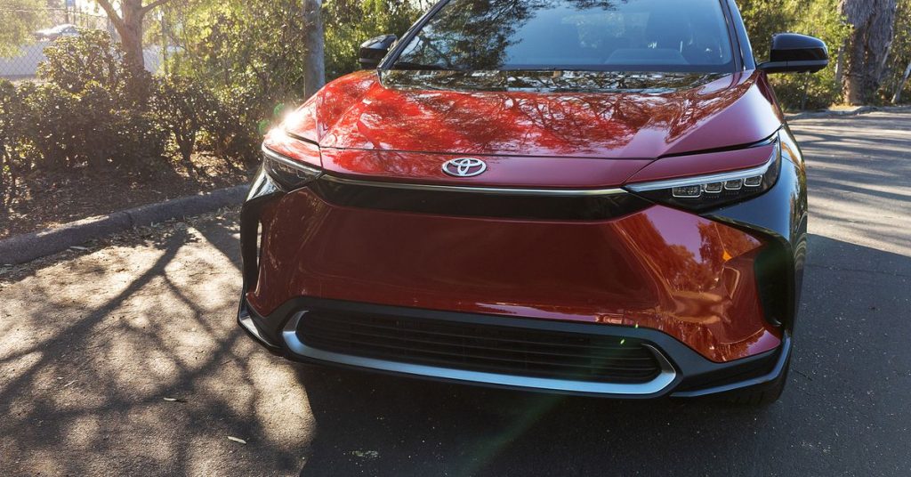 Toyota biedt aan terug te kopen zijn teruggeroepen bZ4X elektrische SUV