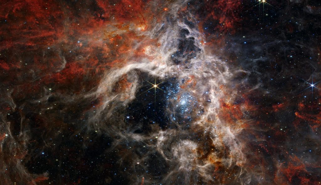NASA's Webb Space Telescope legt een kosmische tarantula vast