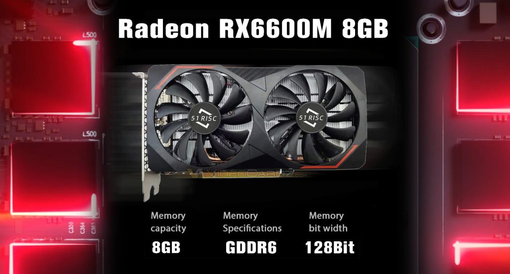 AMD Radeon RX 6600M mobiele GPU's worden veel goedkoper verkocht als desktopkaarten dan de RX 6600