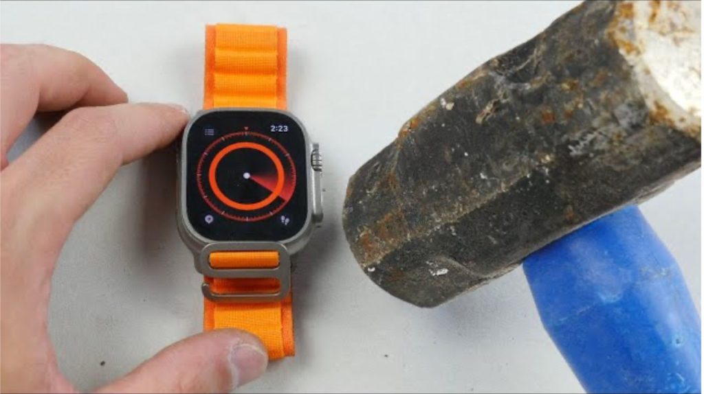 YouTuber test de superieure duurzaamheid van de Apple Watch met een hamer: breek de tafel voor de klok
