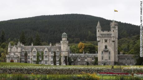 Balmoral Castle in Schotland maakt deel uit van het privéfortuin van wijlen koningin Elizabeth.