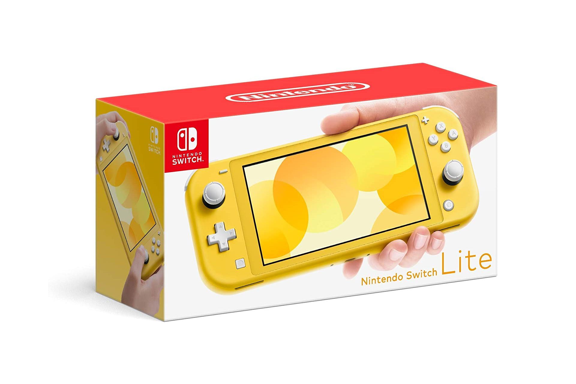 Productafbeelding van de gele Nintendo Switch Lite