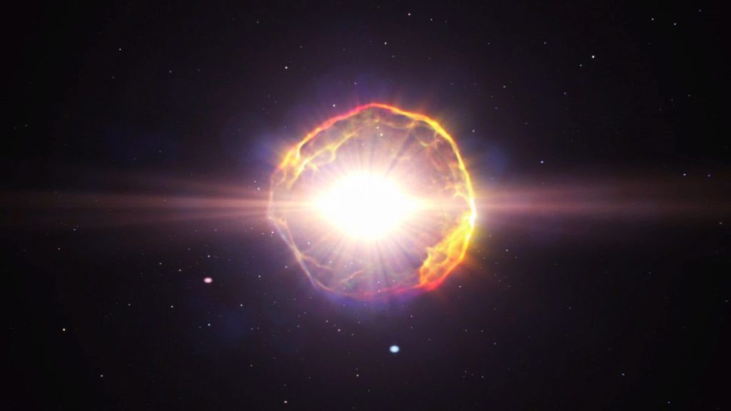 Een ongewoon massieve en krachtige supernova-explosie in de ruimte ontdekt door wetenschappers