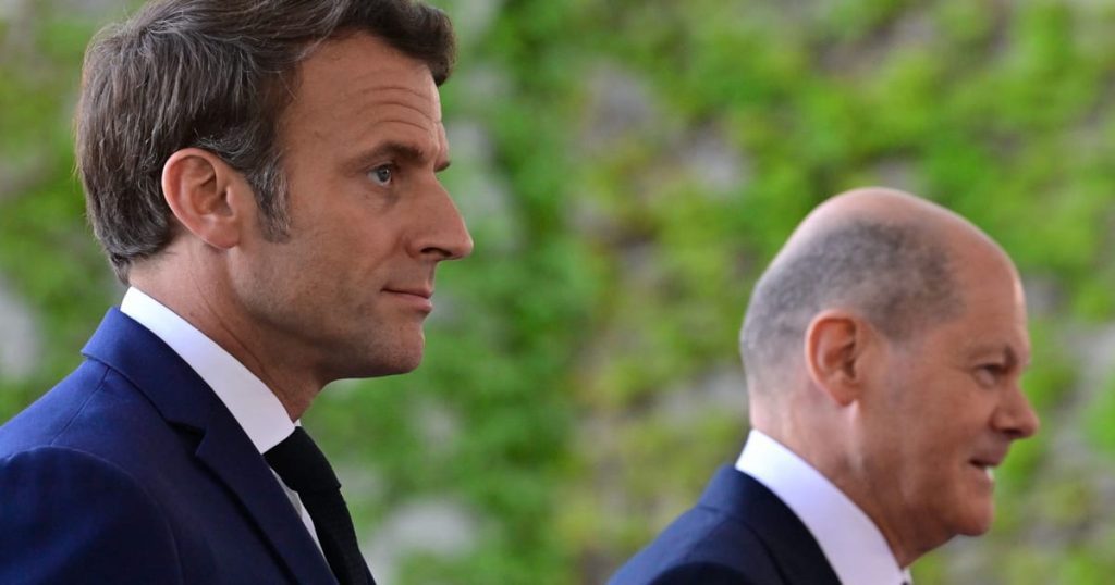 Macron negeert Schulze in Parijs