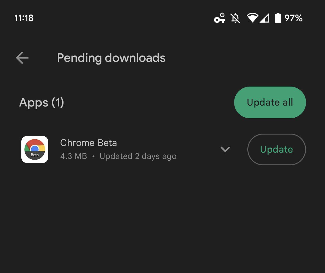 Grotere Google Play-update