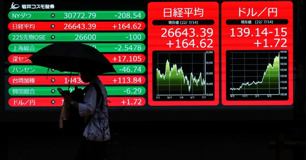 Aziatische aandelen dalen, een belangrijke test voor Britse obligaties dreigt