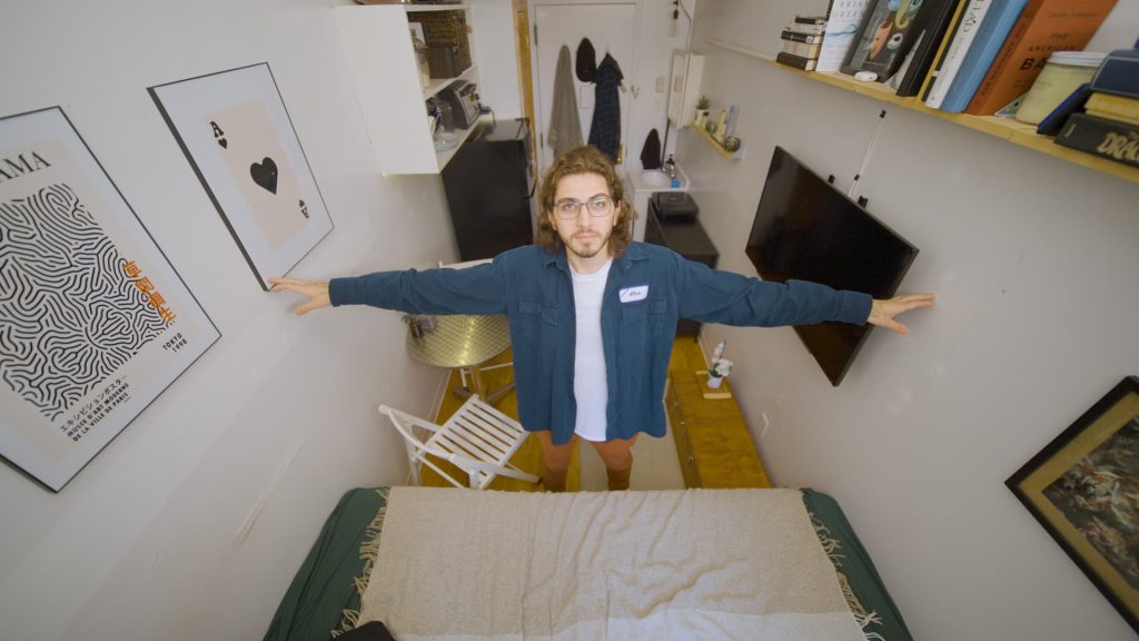 Deze 23-jarige betaalt $ 1.100 per maand om een ​​appartement van 95 vierkante meter in New York City te huren