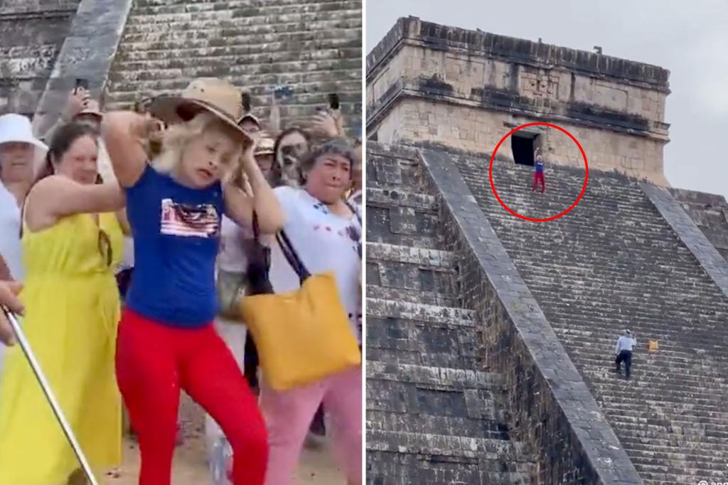 Abigail Villalobos is geïdentificeerd als een Maya-toerist die piramides beklimt
