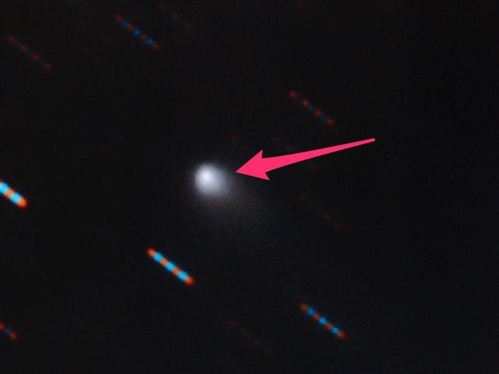 Interstellaire komeet C 2019 Q4 schets