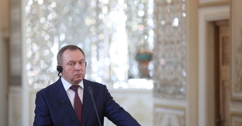 Dood van de Wit-Russische minister van Buitenlandse Zaken Macky-Belta