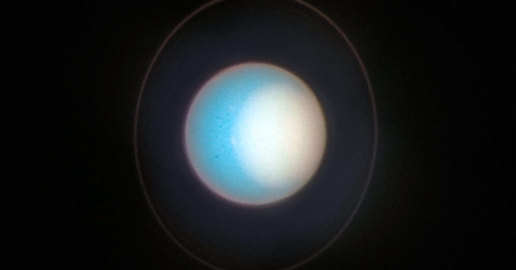 De verschijning van Uranus Shale in de nieuwste afbeelding van de Hubble-telescoop