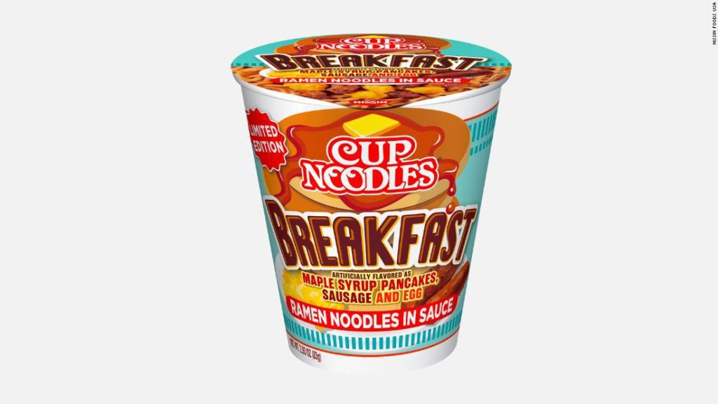 Nieuwe Ramen Cup-noedels smaken als "klassiek ontbijtdiner in een kopje"