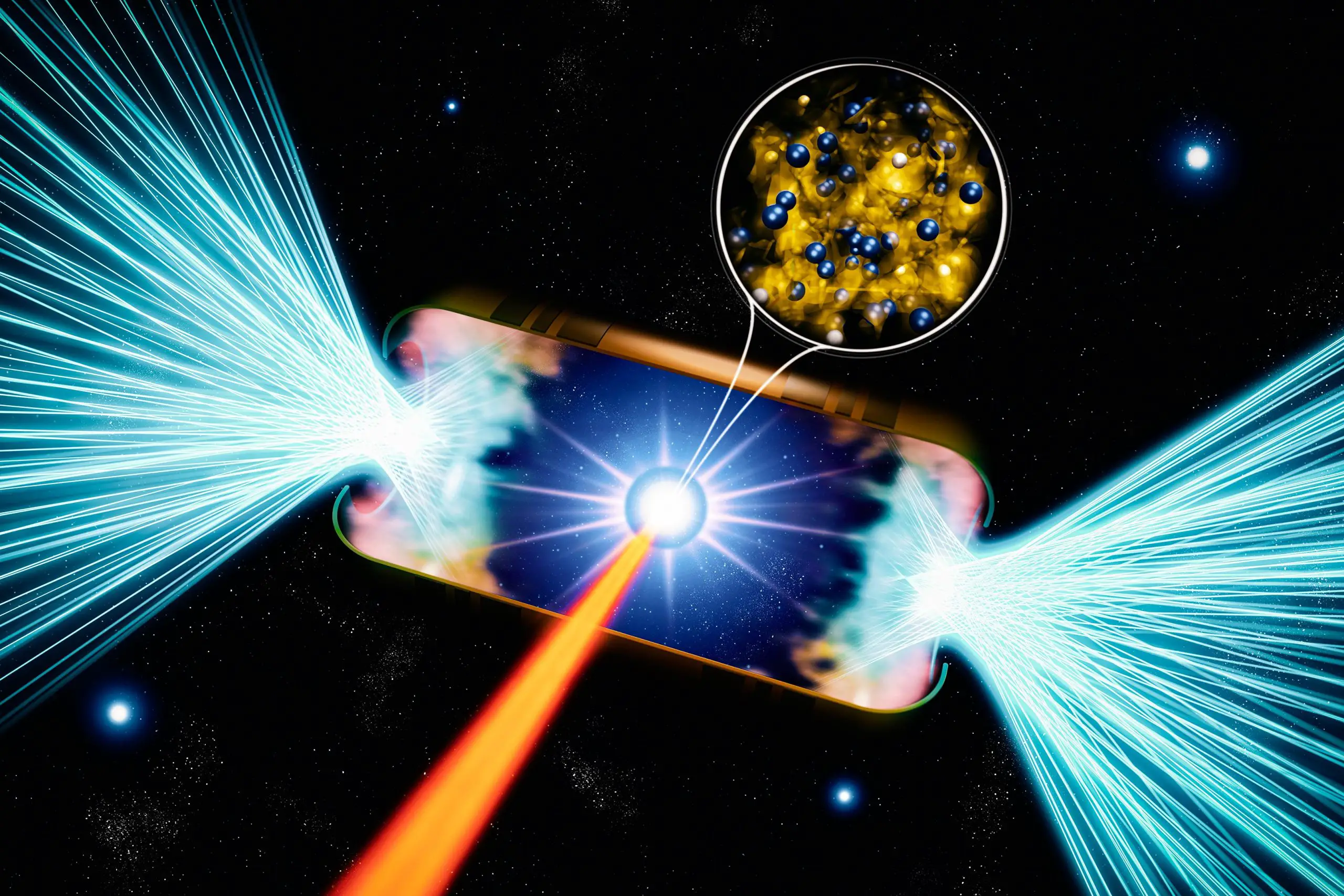 De krachtigste laser ter wereld onthult de geheimen van ionisatie als gevolg van druk in sterren en kernfusie