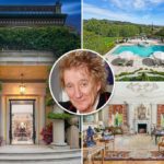 Rod Stewart biedt zijn landhuis in Los Angeles aan voor $ 70 miljoen