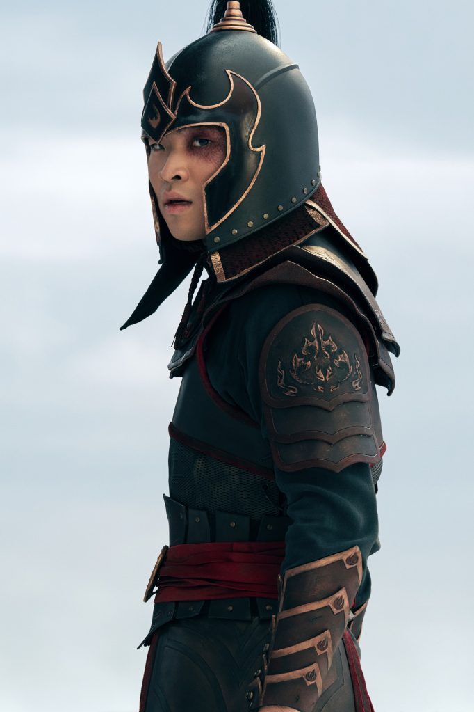 Dallas Liu als prins Zuko in Avatar: The Last Airbender, aflevering 101