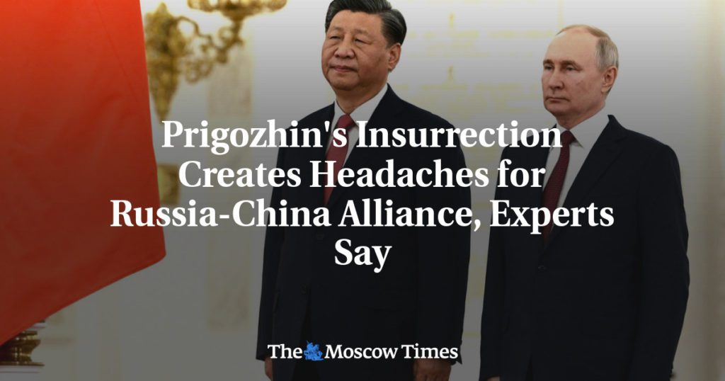 Experts zeggen dat de rebellie van Prigozhin de Russisch-Chinese alliantie hoofdpijn bezorgt