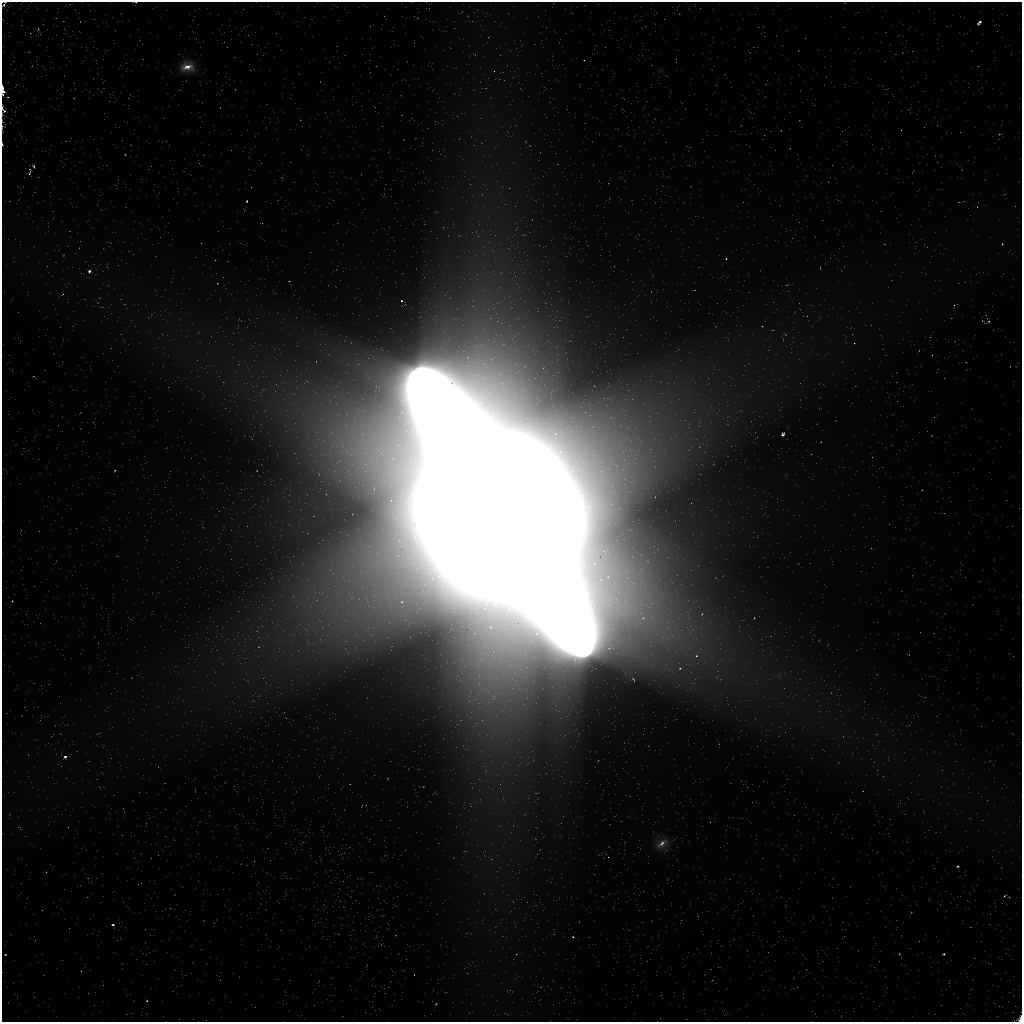 Au.  mijn ogen!  Dit heeft wat verwerking nodig, maar het is duidelijk een Saturniaan.  Hoe is dit nog meer?  Afbeelding tegoed: Afbeelding tegoed: NASA/CSA/ESA/STScI