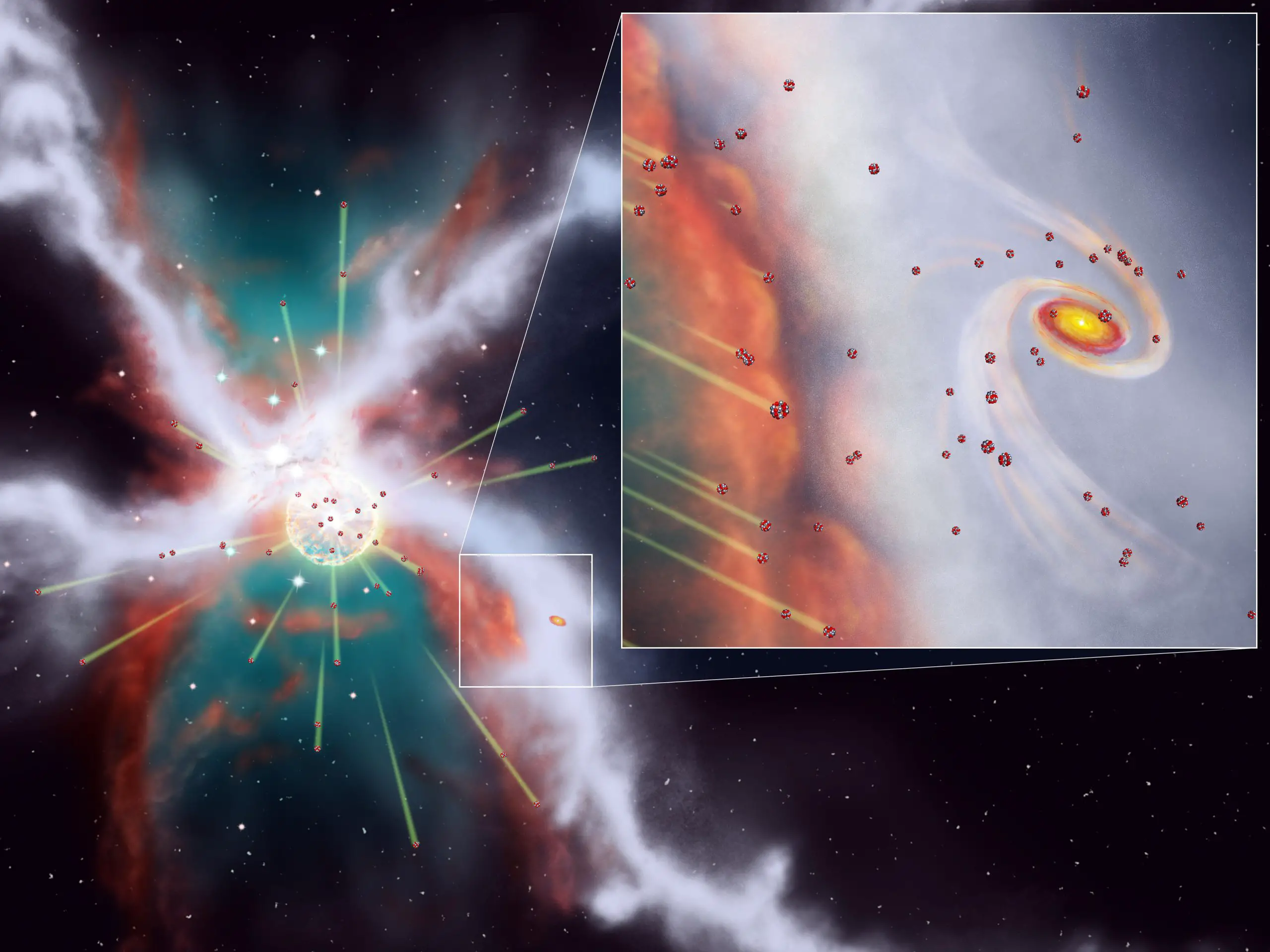 Hoe overleefde ons zonnestelsel een supernova?