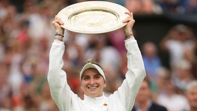 Markéta Vondroušová overtreft Ons Jabeur en schrijft Wimbledon-geschiedenis