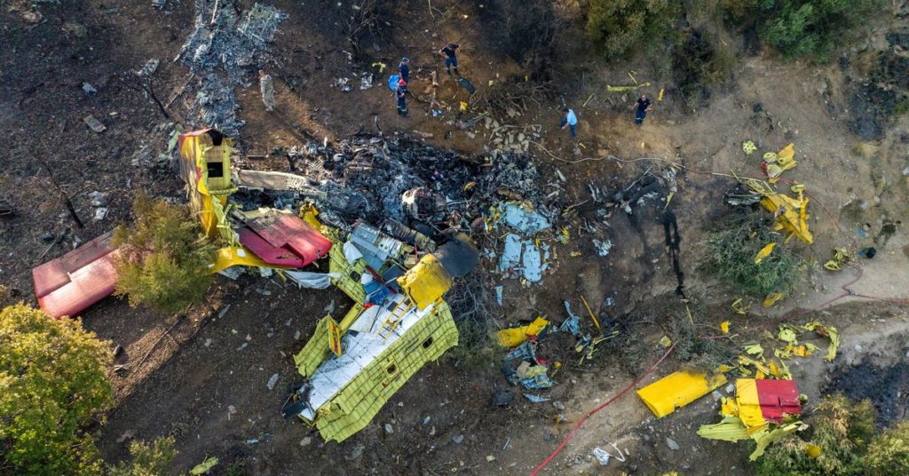 Twee piloten omgekomen bij vliegtuigcrash bij strijd tegen Griekse bosbranden