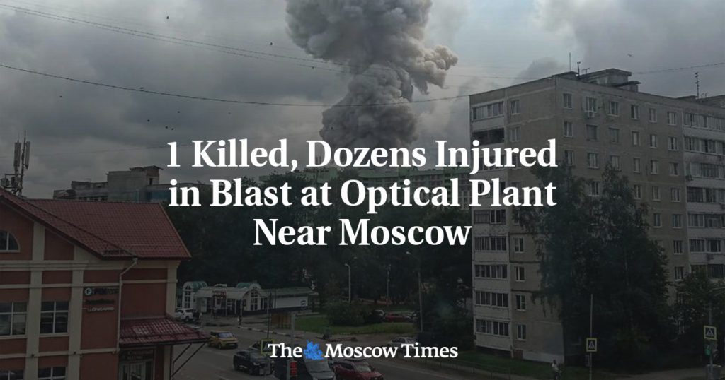 1 doden en tientallen gewonden bij een explosie in een optiekfabriek in de buurt van Moskou