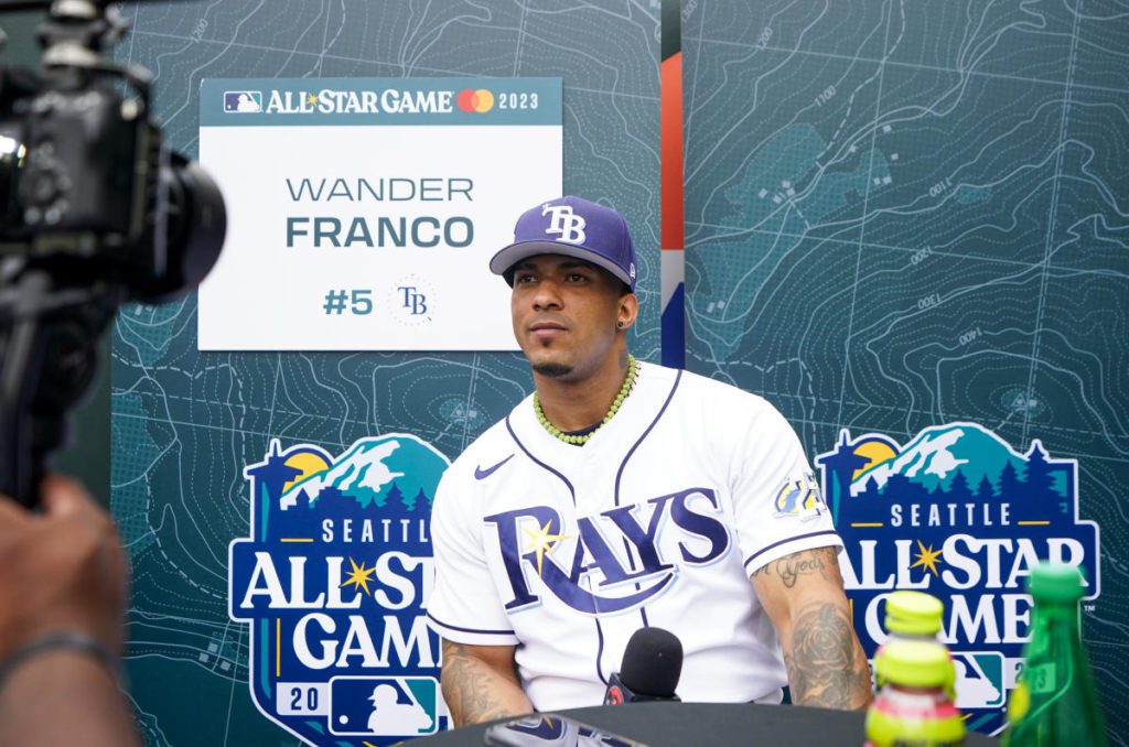 The Rays hebben aangekondigd dat SS Wander Franco op de beperkte lijst zal worden geplaatst terwijl MLB berichten op sociale media onderzoekt
