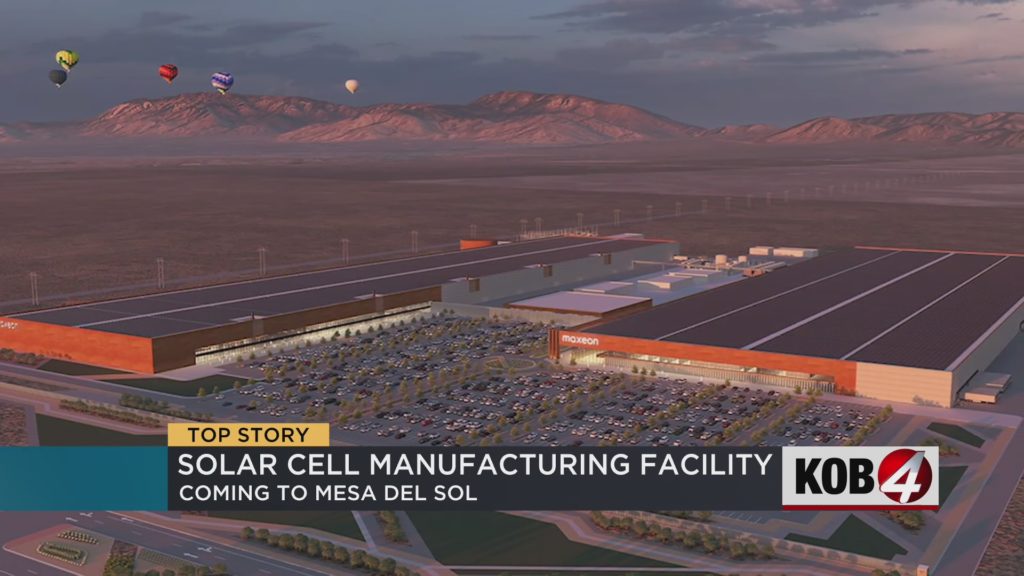 Singapore Solar opent een fabriek van een miljard dollar in Albuquerque
