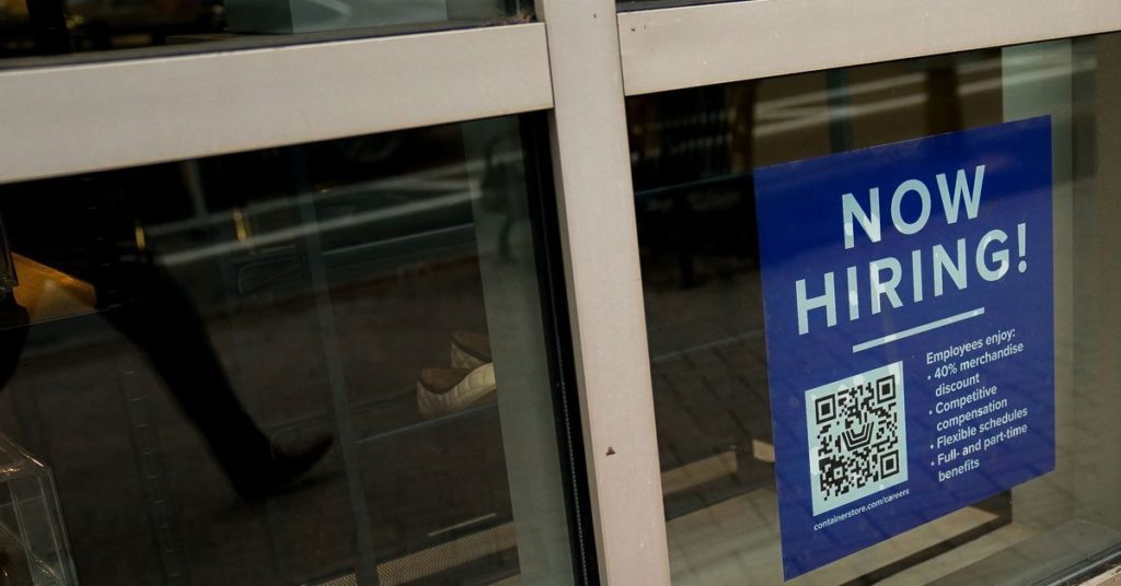 US job openings at more than two-year low but still elevated