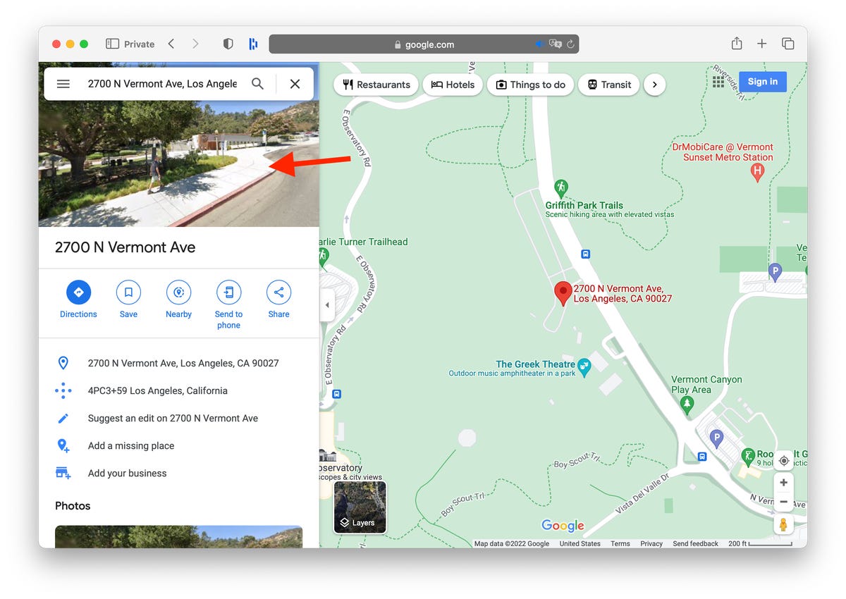 Adres in Google Maps
