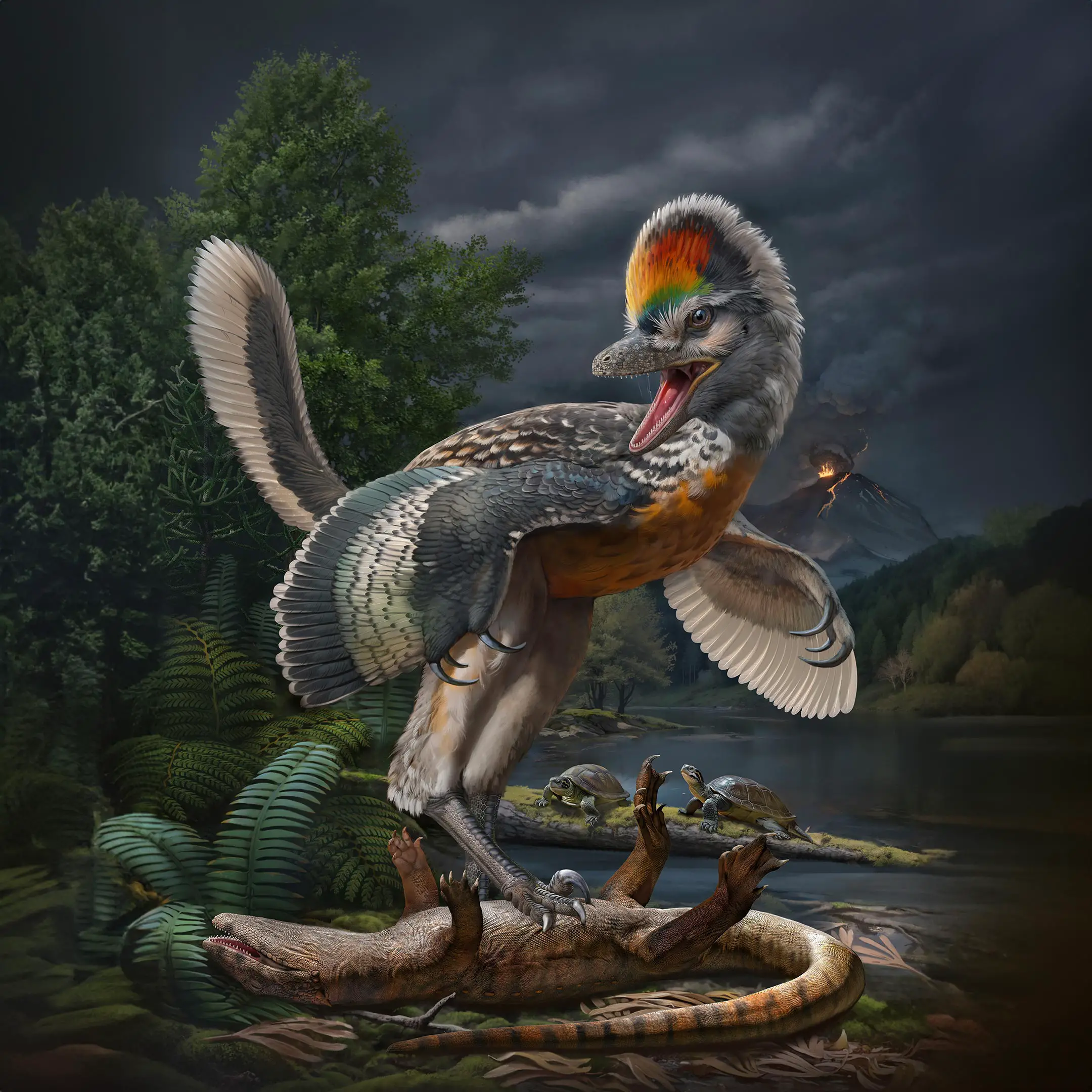 Paleontologen hebben een vreemde nieuwe soort vogelachtige dinosaurus ontdekt