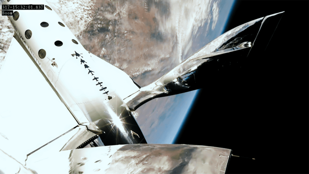 virgin galactic ship that carried ancient human fossils into space