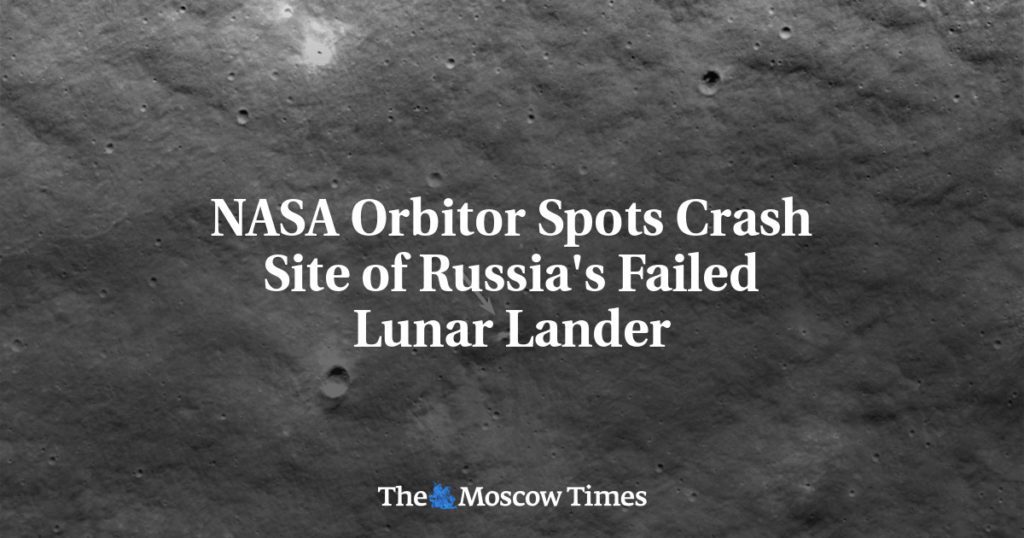 NASA-orbiter houdt de crashlocatie van de mislukte Russische maanlander in de gaten