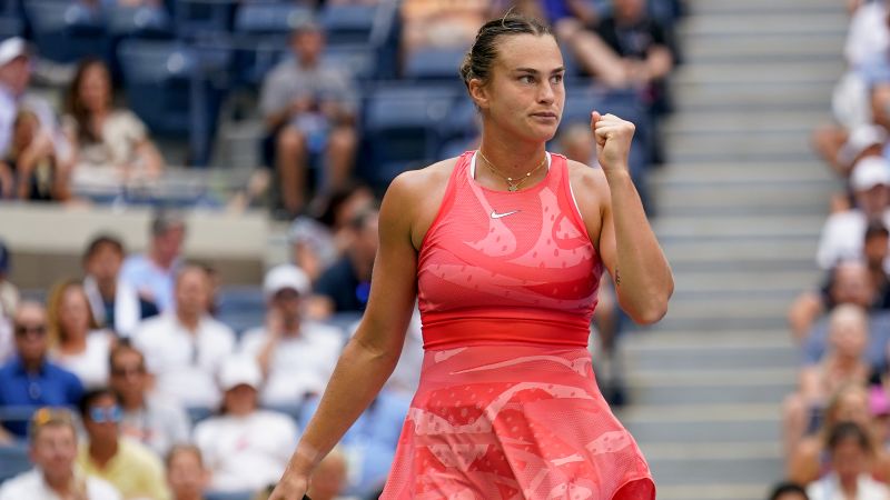 US Open: Aryna Sabalenka verslaat Cheng Qinwen en bereikt de halve finale