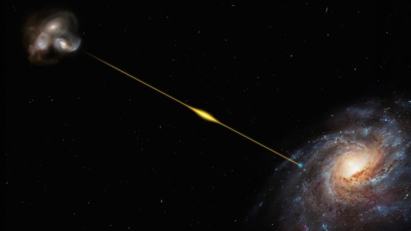 Een snelle, mysterieuze radio-explosie die 8 miljard jaar heeft geduurd om de aarde te bereiken