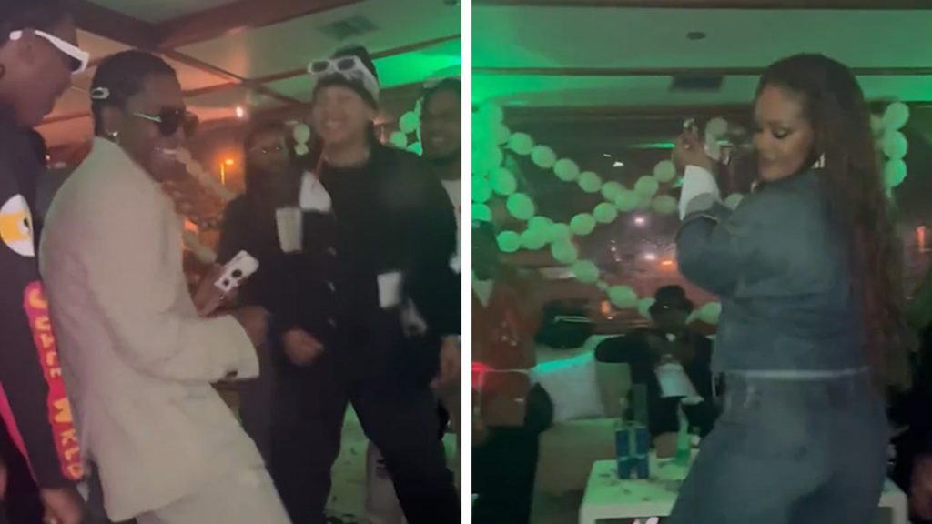 Rihanna danst op A$AP Rocky voor zijn verjaardag nadat Drake diss