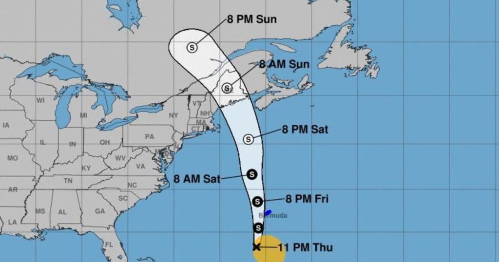 Tropische storm Philip is onderweg naar New England en Canada